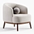 Sleek MEGAN Armchair Design 3D model small image 2