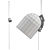 Aluminum Minimalist Pendant Light 3D model small image 2