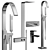  Stylish Tap & Shower Set 3D model small image 1