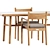  Apache Chair & Ukiyo Dining Table Set 3D model small image 3