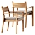  Apache Chair & Ukiyo Dining Table Set 3D model small image 4