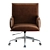 Modern Industrial Leather Desk Chair 3D model small image 2