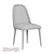 Customizable Ergonomic Shiny Dining Chair 3D model small image 4