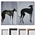 Set of Large Wall Paintings with Multiple Frame Colors 3D model small image 1