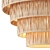 Rattan Palm Pendant Light Elegance 3D model small image 2