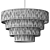 Rattan Palm Pendant Light Elegance 3D model small image 3