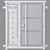 Modern Exterior Door Model 3D model small image 4