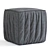 Stylish Pouf Vertical Furniture Model 3D model small image 1