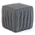 Stylish Pouf Vertical Furniture Model 3D model small image 2