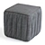 Stylish Pouf Vertical Furniture Model 3D model small image 4