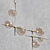 Elegant Glass Steel Pendant Lamp 3D model small image 6