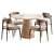 Modern 4-Piece Dining Set 3D model small image 1