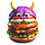 Monster Burger Figures 3D model small image 3