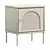 Contemporary Steel Tall Nightstand 3D model small image 4