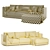 Astra Two-Piece Sectional Set 3D model small image 4