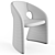 Roche Bobois Celeste2 Armchair: High-Quality Modern Design 3D model small image 3