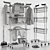  Maximized Clothes Drying Rack Stand 3D model small image 12