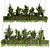 Premium Hanging Indoor Plant Set 3D model small image 2