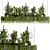 Premium Hanging Indoor Plant Set 3D model small image 3