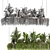 Premium Hanging Indoor Plant Set 3D model small image 7