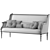 Elegant Chairish Sofa Art 6958 3D model small image 4