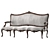 Elegant Rococo Art Sofa 732 3D model small image 3