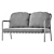 Elegant Sette Garden Kuaz Sofa 3D model small image 2