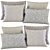 Cozy Pillow Decor Set 3D model small image 1