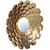 Glasar Golden Flower Wall Mirror 3D model small image 2