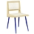 Rattan Dining Chair, Metal Legs 3D model small image 8