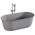 Luxury Relax Lua Freestanding Bathtub 3D model small image 3