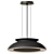 Eclipse Ring Pendant Light Black 3D model small image 1