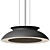 Eclipse Ring Pendant Light Black 3D model small image 3