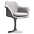 Elegant Swivel Tulip Armchair 3D model small image 3