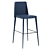 Jazz Bar Stool with Metal Legs 3D model small image 3