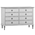 Rustic Oak 8-Drawer Dresser 3D model small image 4