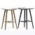 Sleek Ash Wood Barstool Classic 3D model small image 3