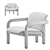 Modern Benson Leather Chair Elegant 3D model small image 5