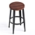 Modern Metal-Base Counter Stool 3D model small image 2