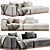 Modern BASE Sofa 2015 Model 3D model small image 1