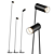 Modern Reach Floor Lamp, Jos Muller 3D model small image 1