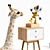 Giraffe Soft Toy and Kids Room Decor 3D model small image 2