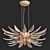 Dandelion Hope Flower Pendant Light 3D model small image 1