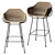 Modern Nusa Bar Stool Set 3D model small image 1