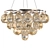 Swedish Designed Amber Pendant Light 3D model small image 2