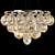 Swedish Designed Amber Pendant Light 3D model small image 3