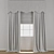 Modern Curtain Model with Textures 3D model small image 3