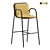 Modern Multimaterial Barstool with Corona Render 3D model small image 1