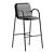 Modern Multimaterial Barstool with Corona Render 3D model small image 2