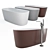 Elegant Disenia Oval Freestanding Bathtub 3D model small image 6